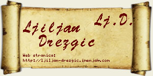 Ljiljan Drezgić vizit kartica